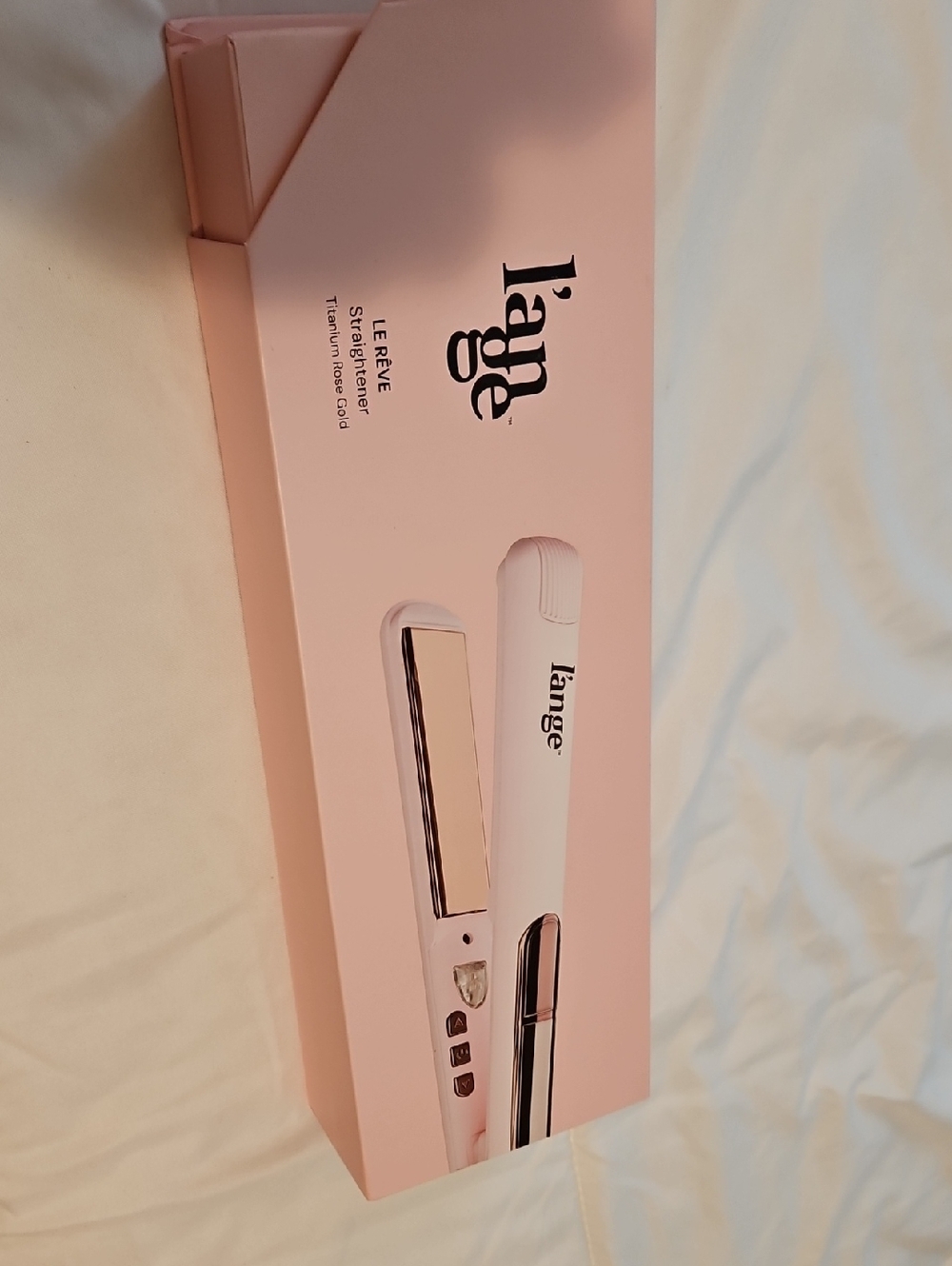 Lange Pink and Rose Gold Hair Straightener